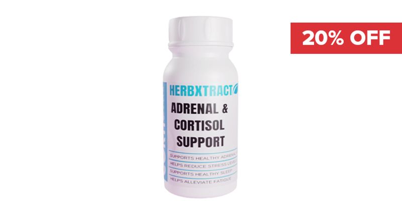 20% Off HerbXtract Adrenal & Cortisol Support Cover Image